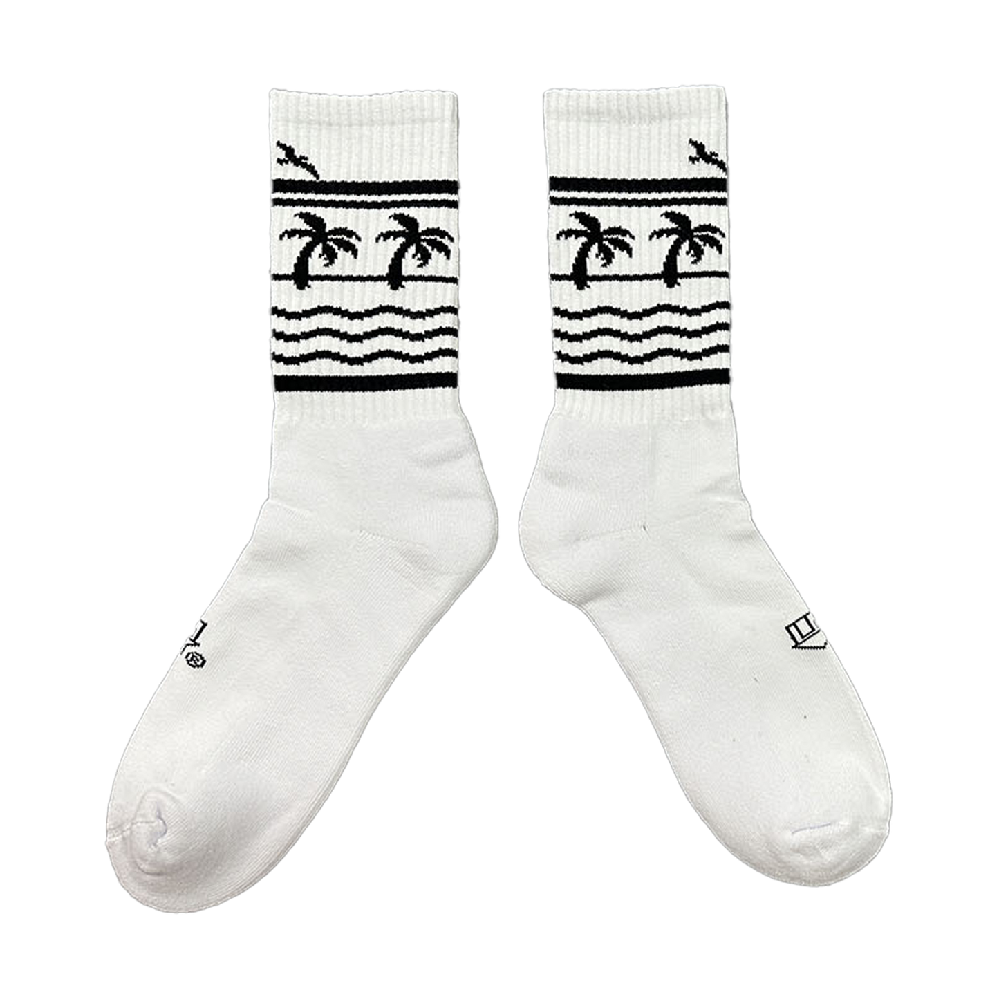 Wiped Out! Palm Tree Socks
