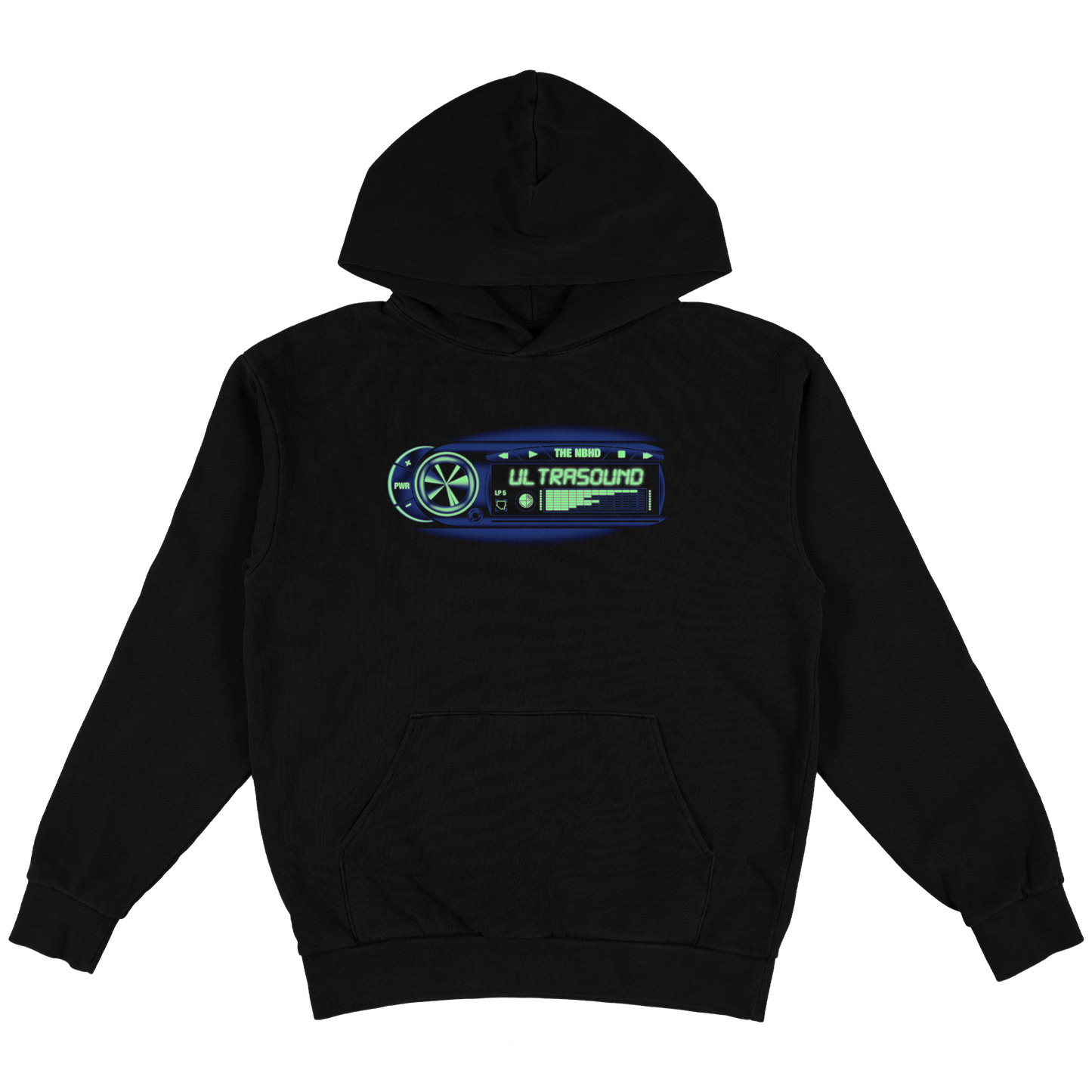 Car Stereo Pullover Hoodie (Glow in the Dark)