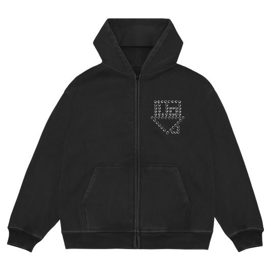DEVIL'S ADVOCATE ZIP HOODIE
